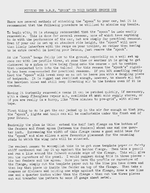 Spook Instructions - page 1