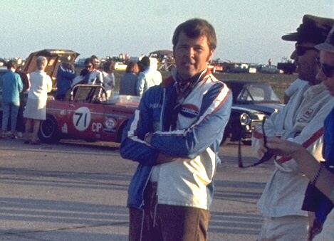 Doc at Stuttgart talking with Pete Brock