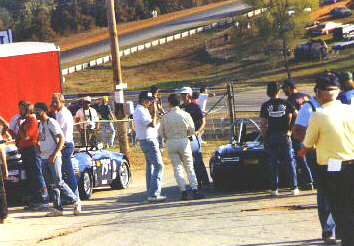 Road Atlanta, 1987 - the EP grid, rear view 