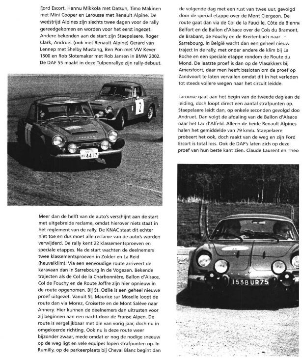 1968 Tulpen Rallye - second page