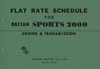 Flat Rate Schedule